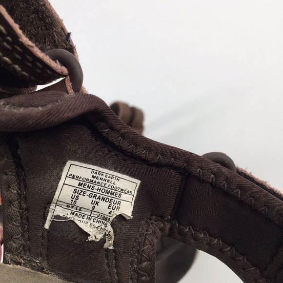 Merrell Dark Earth Outdoor Hiking Sandals 10 Mens Dark Brown Camping Comfort main image 6